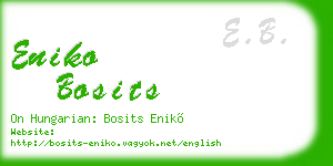 eniko bosits business card